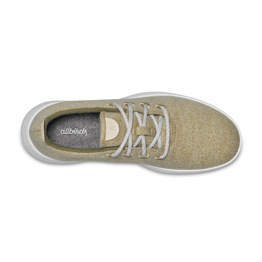 Allbirds Men\'s Sneakers Khaki - Wool Runners - 41508WIGJ